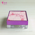 50g Square Loose Powder Jar with leather Lid